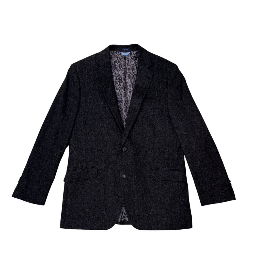 MADE Cam Newton Men's 42R Gray Blazer Sport Coat Jacket Paisley